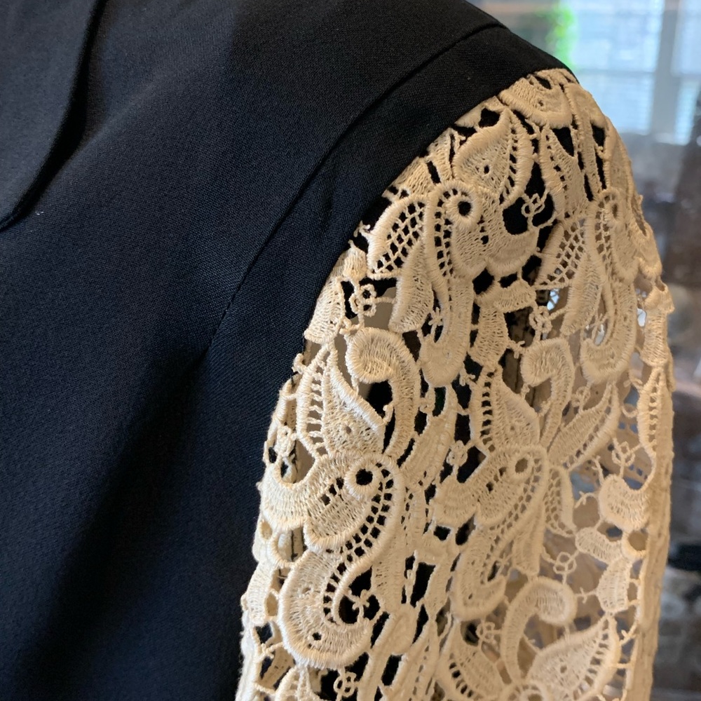 1940s Ed Mar Day Dress, Bakelite Sparkle Buttons - Picture 10 of 12